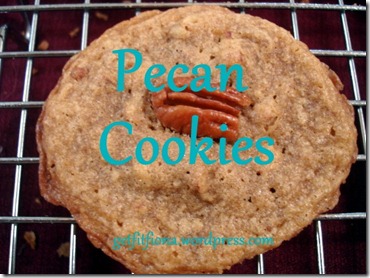 Pecan Cookies October 1 2012