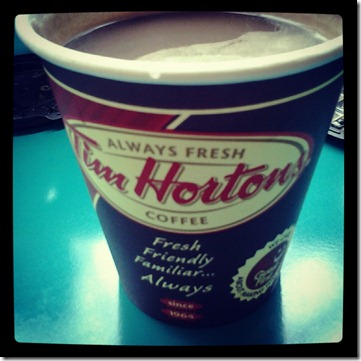 Instagram Tim Horton's Hot Chocolate October 15 2012